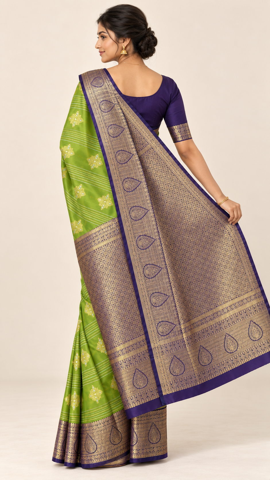 Saree back view